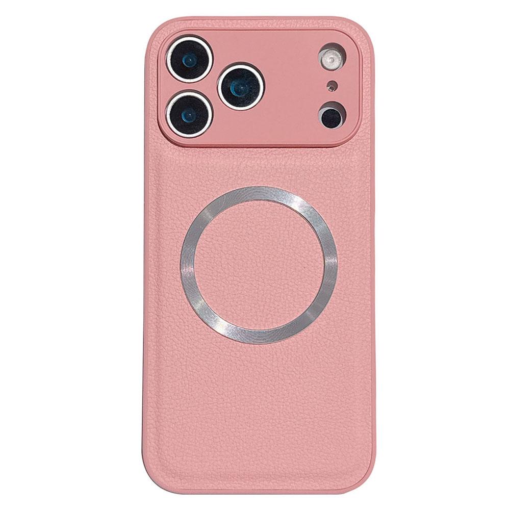 For iPhone 17 Pro Max Case PU Leather + PC + TPU Precise Cutout Phone Cover Compatible with MagSafe