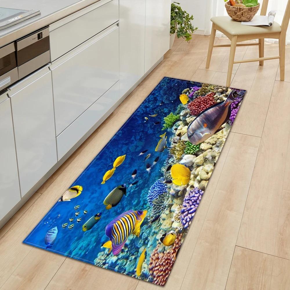 Landscape Print Home Kitchen Floor Mat Door Front Decoration Floor Mat