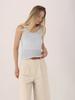 ACUD Linen Rib Sleeveless Knit _Mt.Blue
