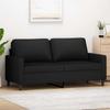 Vidaxl 2-Seater Sofa, Black, 140 Cm, Upholstered In Velvet