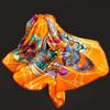 Damen 100% Echte Seide Quadratisches Tuch Schals und Wickeltücher Damen Bandana Vintage Print Bufanda Quadratisches Seidentuch Taschentuch 88*88cm