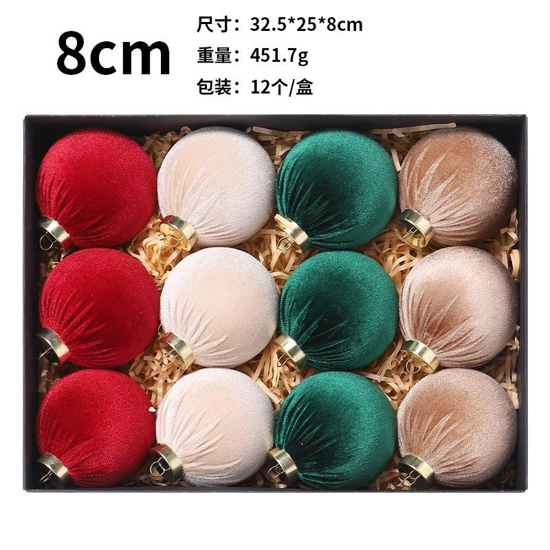 

12Pcs Christmas Balls Ornaments Xmas Hanging Tree Pendants Christmas Tree Decoration Navidad 2025 New Year Party market Decor