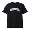 100 HARDCORE Tričko Pánské Černé Gabber 4 Life Potisk Streetwear Móda vintage Vyprané Ležérní homme Pohodlné móda