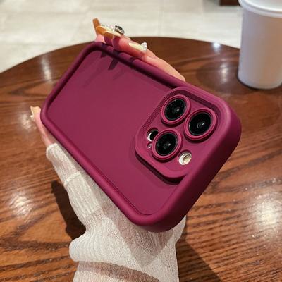 Dopamine Solid Color Soft Silicone Casing Fashion Flexible TPU Case Full Back Cover for iPhone Samsung Xiaomi Poco Redmi