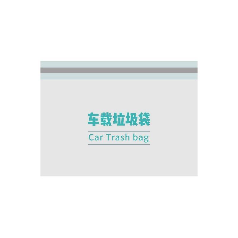 100Pcs Portable Self Adhesive Disposable Car Trash Bags Leak Proof Garbage Pouches for Travel Outdoor Trips