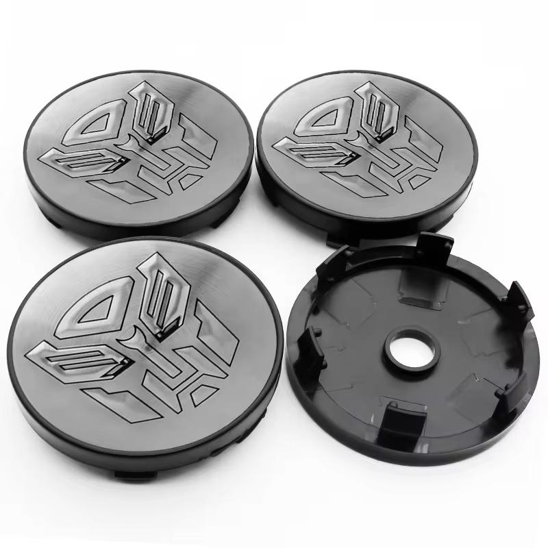 4PCS 56MM 56MM 60MM Autobot Emblem Car Wheel Center Cap Hubs Cover Transformers Badge Auto Styling Accessories