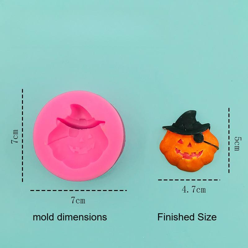 Pirate Pumpkin Shaped Silicone Mold DIY Halloween Theme Cake Mold Baking Decoration