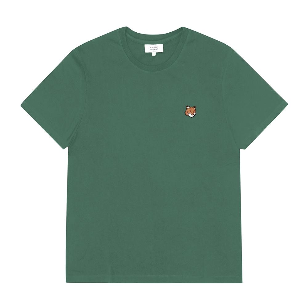Maison KiTune Men Fox Head PaTch ShorT Sleeve T shirT P399 PM00107KJ7026 P399 (S)