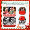 Children's 1080P Christmas camera pocket camera for printing anytimeChristmas Halloween Birthday Gift for Boys/Girls