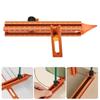 Slide Rails Design Double Head Magnetic Scribing Tool Ruler with 4Sided Clear Scale Marking Tool Portable Guiding Ruler