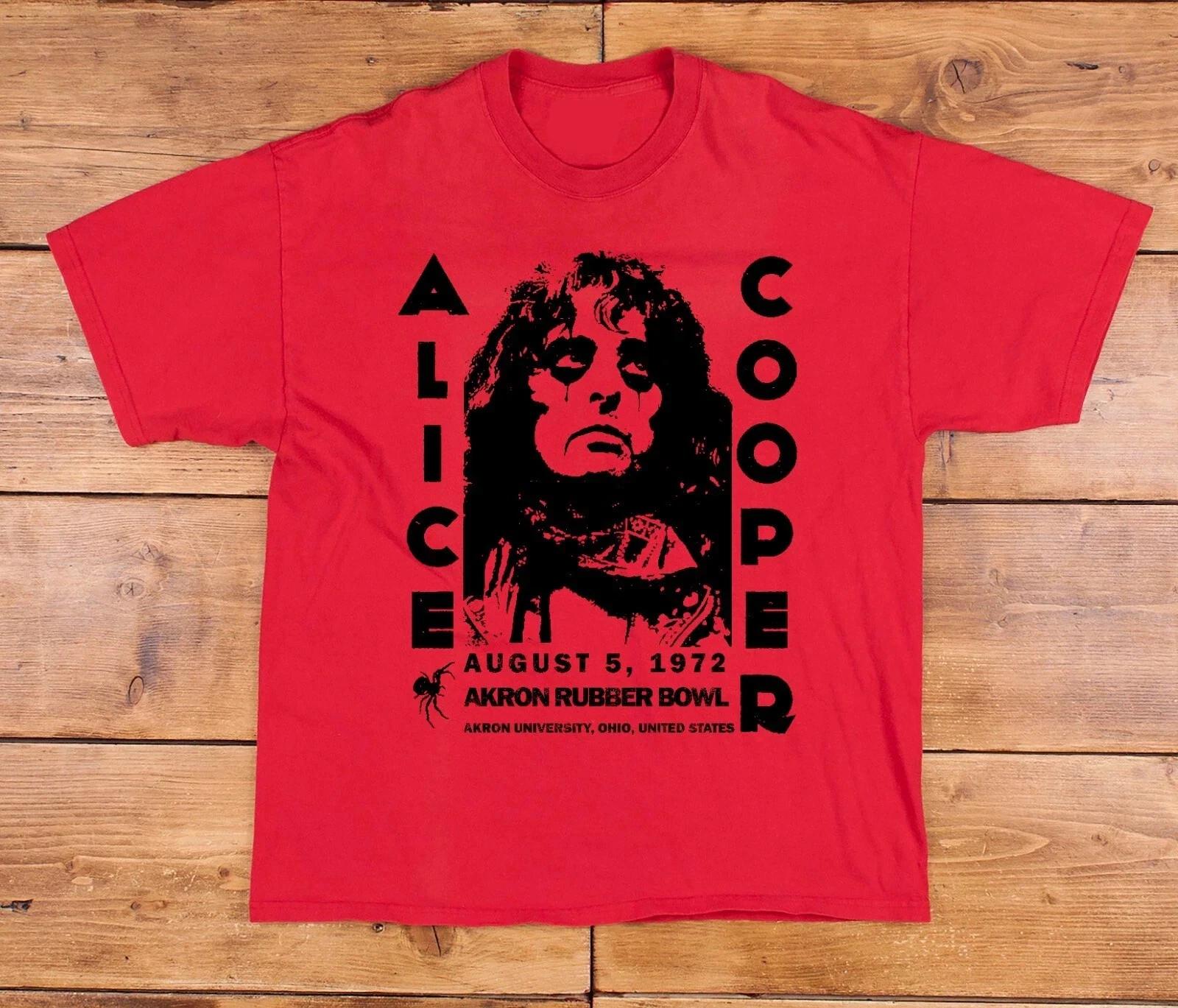 Alice Cooper 1971 Akron Rubber Bowl Cotton T -Shirt 2XL
