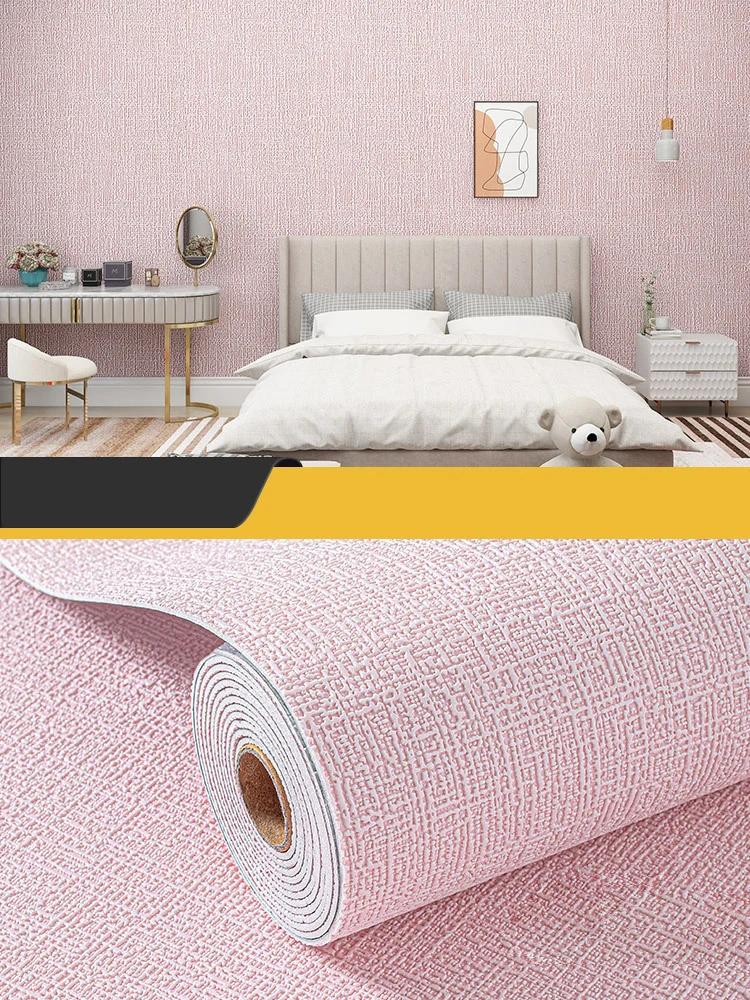 10m Self Adhesive 3D Wall Panel Wallpaper Foam Soundproof Waterproof 3D Wall Sticker New Design Bedroom Wallpaper Thickening
