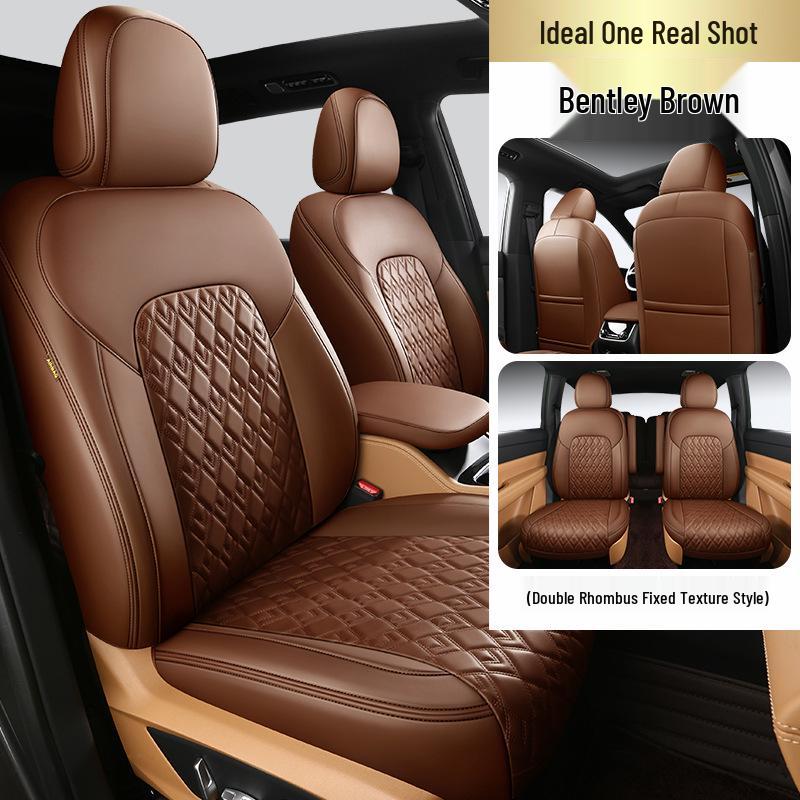 Nappa Leather Full-Cover Car Seat Cushion - Custom Fit for One Special Car, All-Season Use
