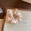 Scrunchie Multi Styles Floral Plaid Soft Fabric Minimalist Versatile Women Hair Tie Hair Accessories