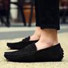 High Quality Men's Loafers Handmade Suede Genuine Mens Shoes Flat Comfort Driving Shoes Lightweight Slip On Casual Shoes