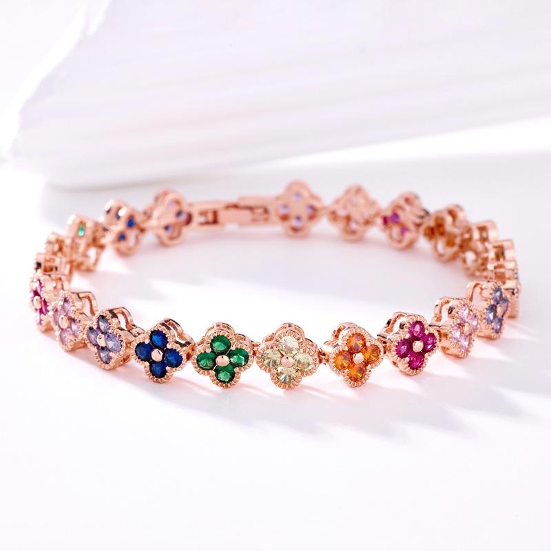 2026 Zircon Bracelet Gemstone Bracelet Fashionable and versatile gemstone bracelet