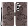 For Samsung Galaxy S25/S24 Wallet Case Floral Butterfly Imprinted Leather Phone Cover Stand