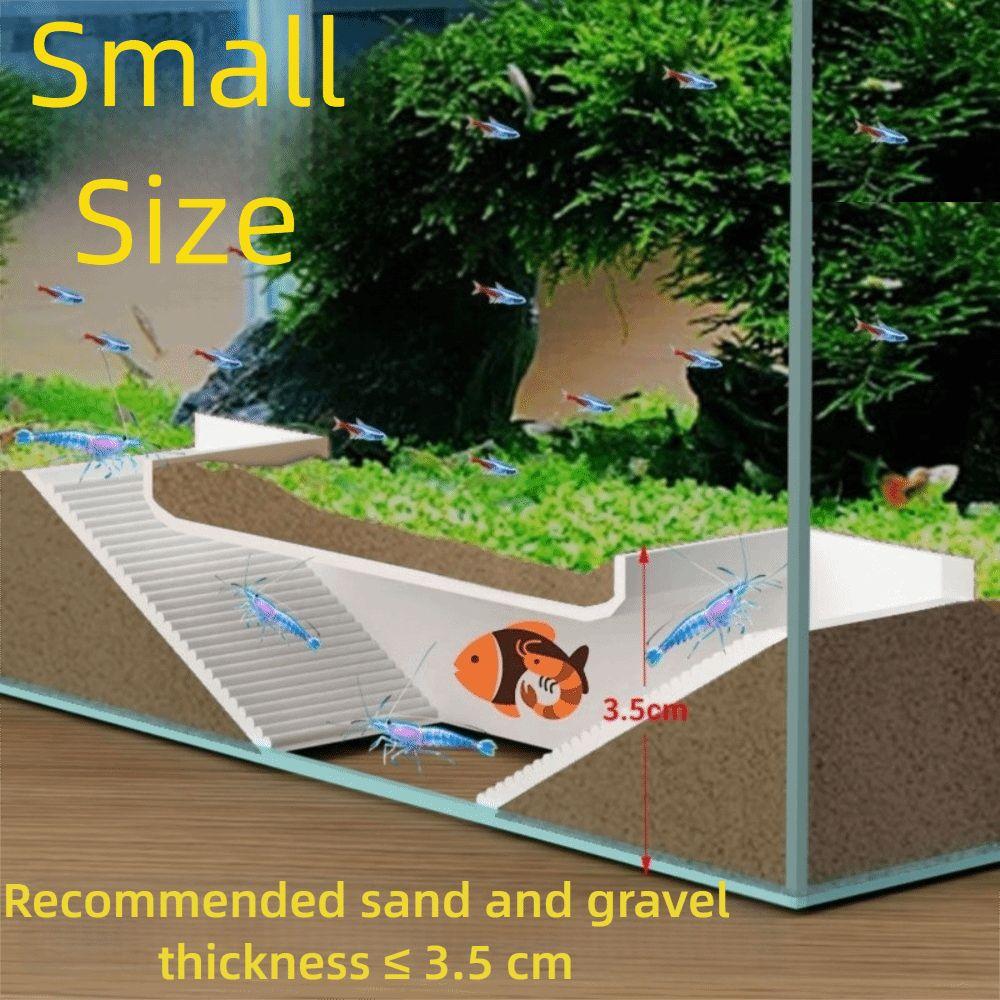 Stufenförmige Aquarium Verstecke Unterschlupf Kunststoff Spielen Zucht Laichen Fisch Garnele Verstecke Höhle Aquarium Tunnel Fisch Garnele Krabbe