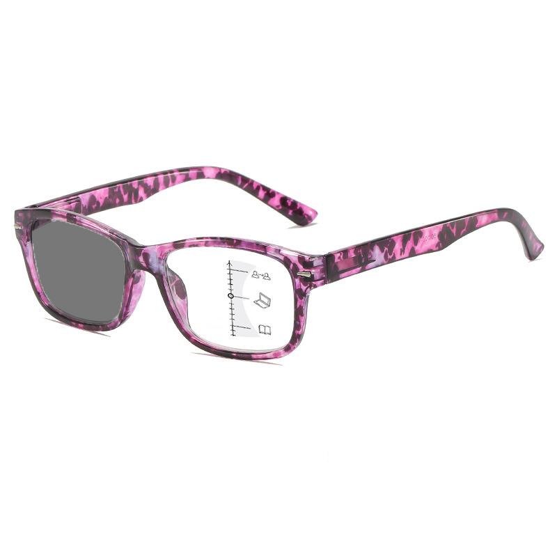 Progressive Multifokale Photochrome Lesebrille Hochauflösend Anti Blaulicht Multifokal Stärkebrille Nah und Fern +4.0