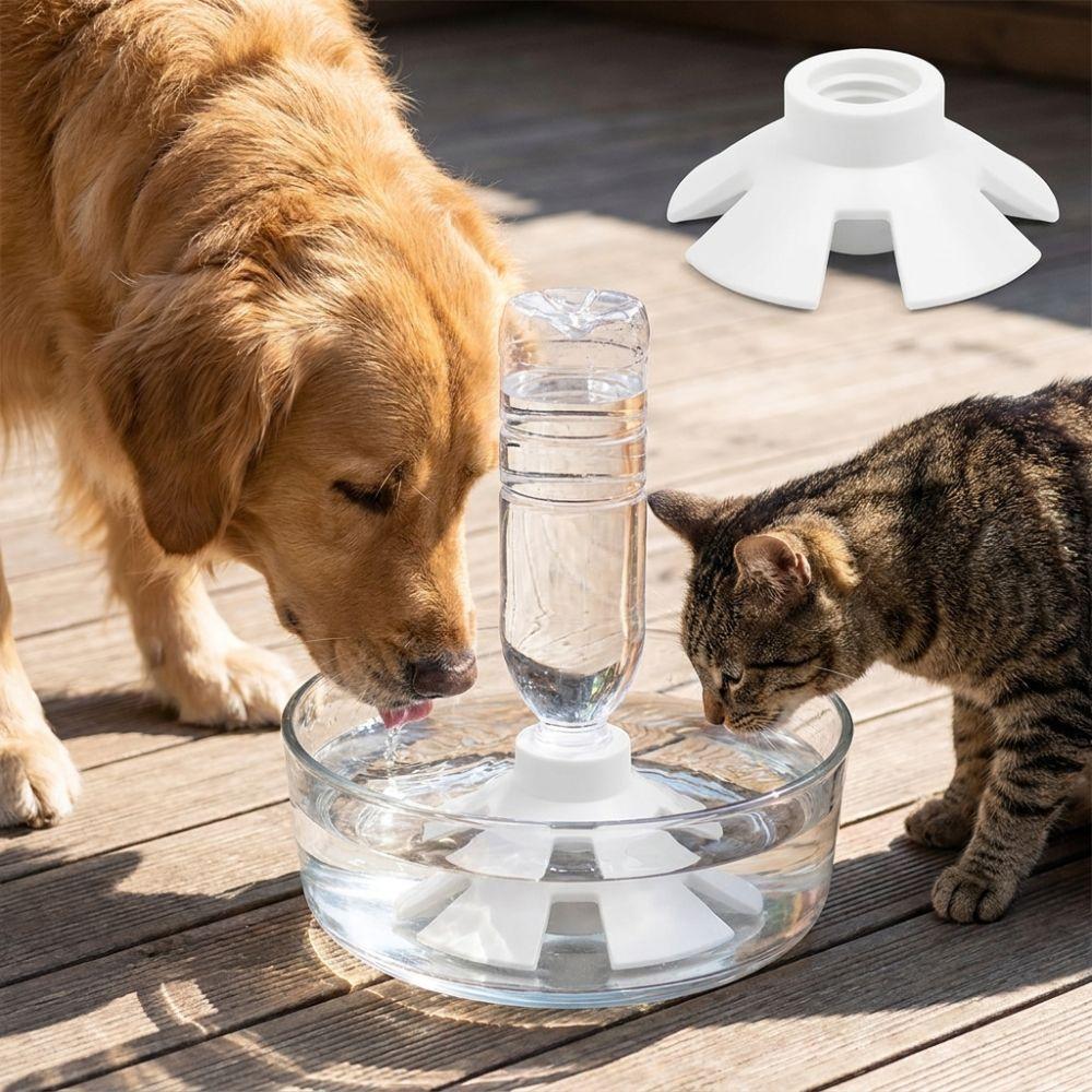 Anti-Slip Cat Water Bowl Anti Overturning Automatic Pet Feeder  Indoor Outdoor Use
