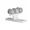 6 Wheel Strut Channel Trolley Deep Groove Ball Bearings TeeShaped Hoist Roller High Load