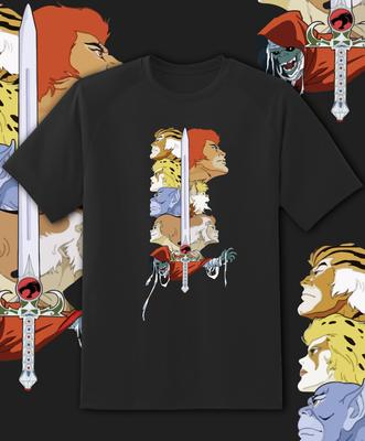 Thundercats Χαρακτήρες Σπαθί της Προφητείας T Shirt Νεανικό M - Ενήλικο 6XL!