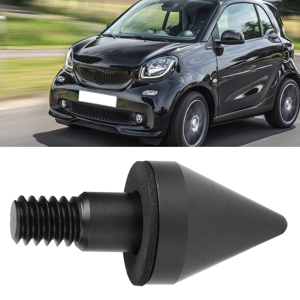 Car Rear Bumper Round Nail Guard Anti Collision Protector Fit for Mercedes Benz SmartBlack