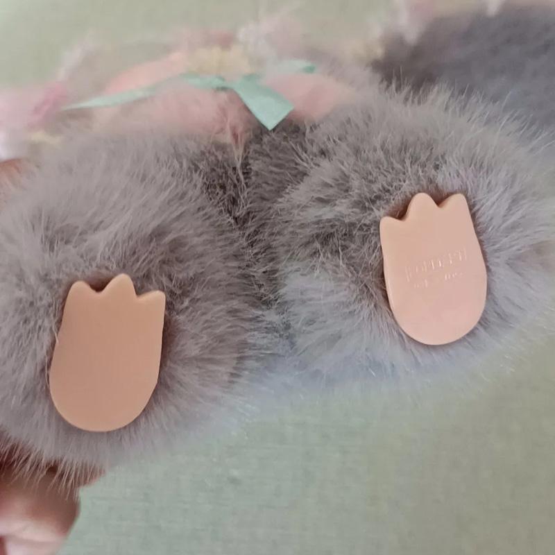 Cute Lace Rabbit Plush Doll With Soft And Fluffy Big Ears Rabbit Plush Animal Bow Children'S Girl Home Decoration And Gifts