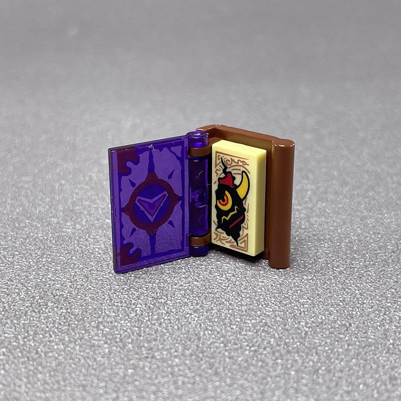 Bloki budulcowe małych cząstek: Minifigurka Otwierana Książka Magiczna 24324 & 24093