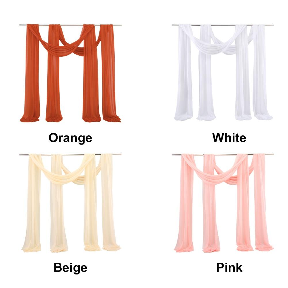 2 Panels Stretch Yarn Wedding Arch Drapes 29.53 X 236.22 In Ceremony Hanging Cloth  Birthday Party