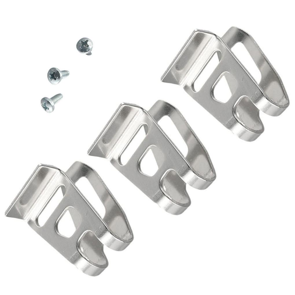 10pieces Silver Stainless Steel Drill Clip For 10pcs Replacement Belt Hook Clip Belt Clip