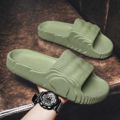 Stepping On Shit Slippers Summer Wear One-word Drag Kanye Rubber and Plastic EVA Indoor Sandals Couple Home Coconut Slippers