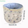 Quilted Fabric Bow Knot Makeup Storage Basket Multifunctional Large-capacity Storage Artifact