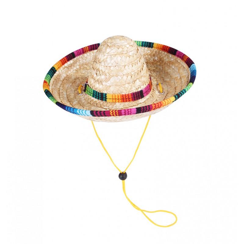 Womens Adjustable Straw Hat With Colorful Plaid Boho Chic Mexican Style Sun Beach Travel