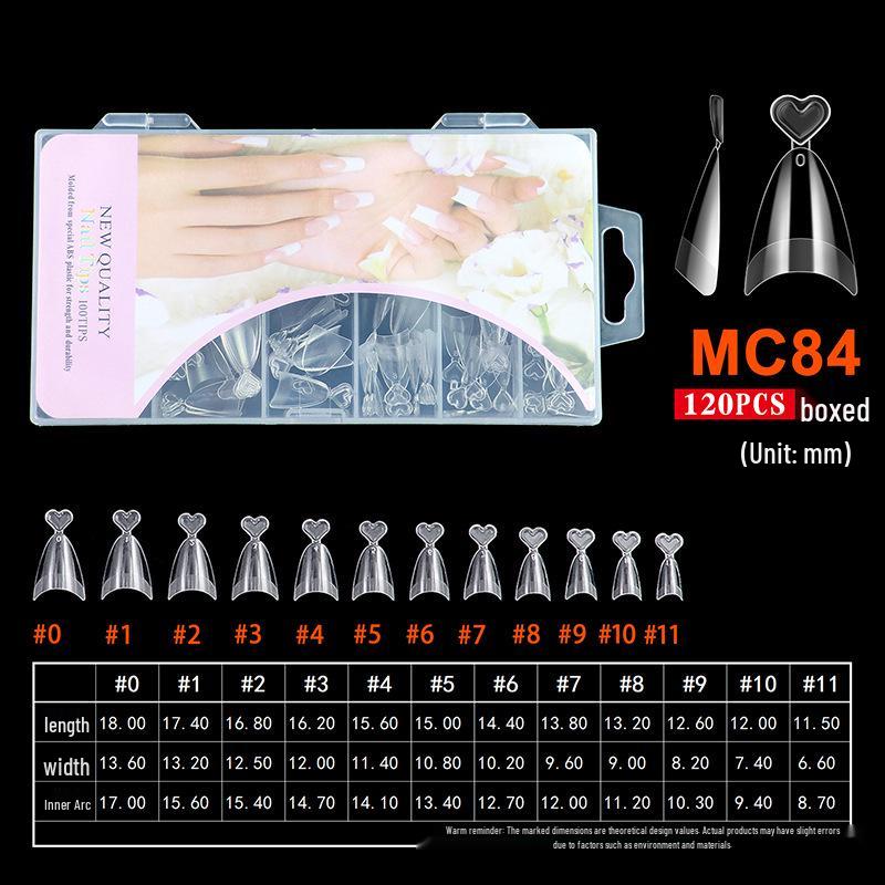 Ультратонкие бесшовные накладные типсы для ногтей: Наклейки для ногтей без запила, прозрачные, полуматовые, полуадгезивные.