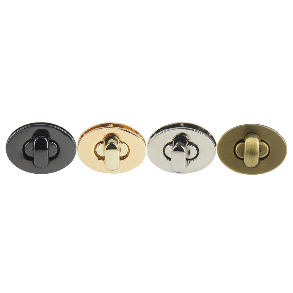 Practical Oval Egg Shape Bag Accessories DIY Turn Lock Hardware Clasp