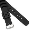 CREPHA Watch Strap 20mm Urethane Resin Strap Easy to Attach Tool Included Black Diver Type (Klepha) KU-18