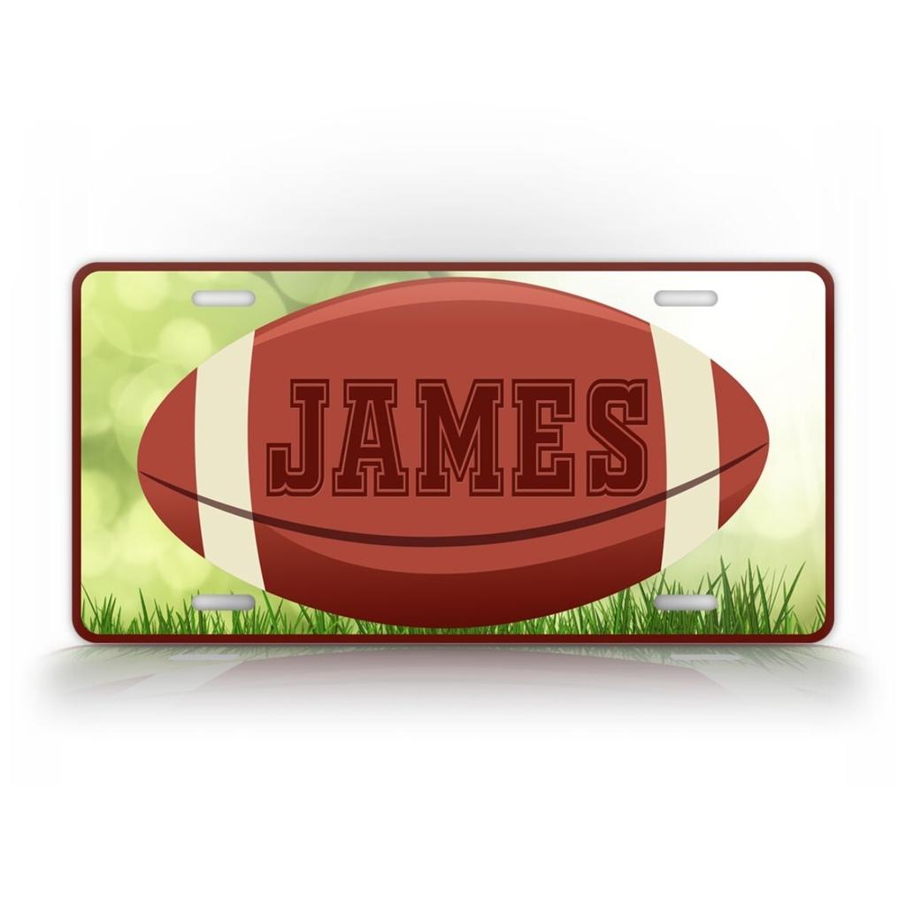 Personalized Football Tin Sign Home Wall Decor