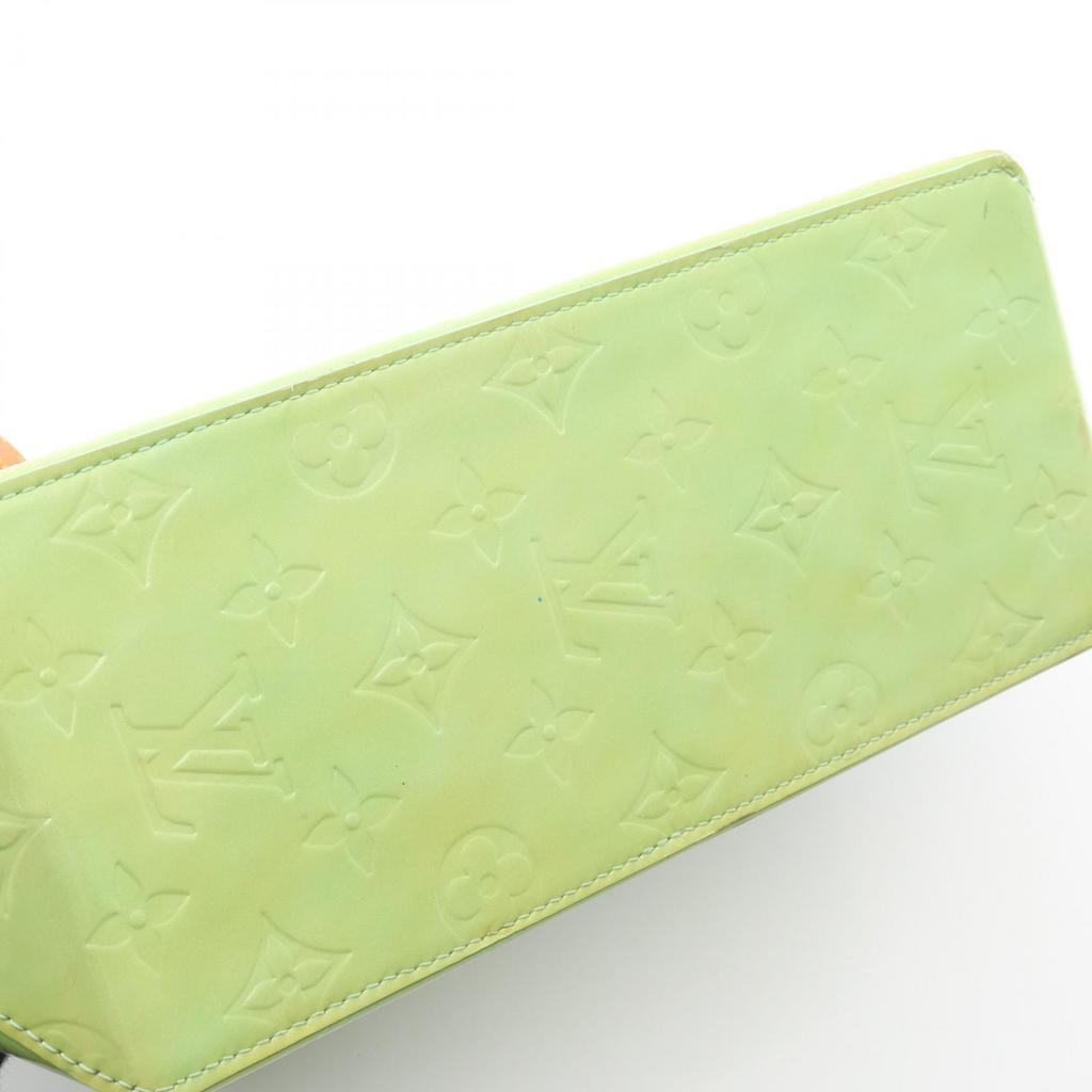 Used LOUIS VUITTON Lead PM Monogram Vernis Peppermint Handbag M91307 Leather Green Used Women