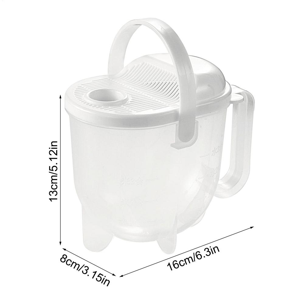 Kitchen Free Hand Washing Washing Rice Washing Vegetables Fruit and Vegetable Drain Basket Plastic Counter Flow Rice Washer прозрачный