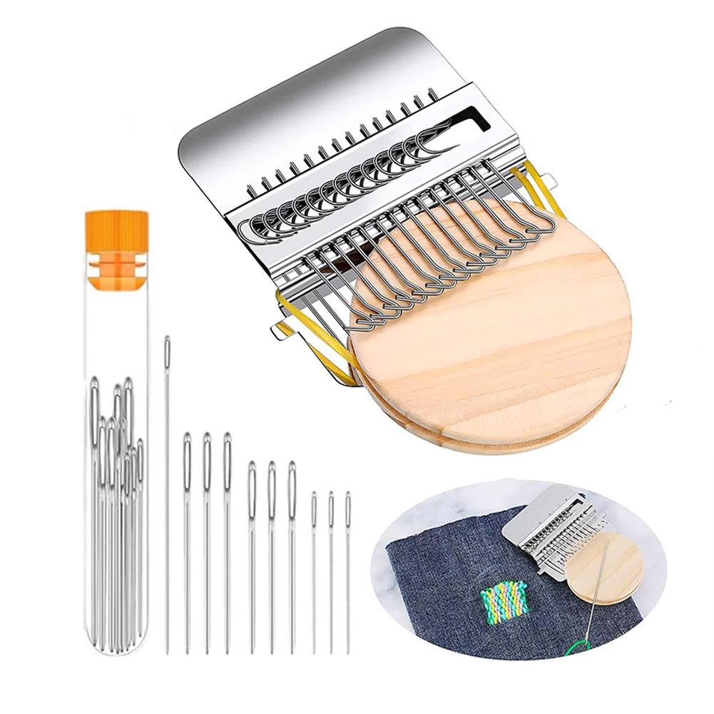 Mini Darning Knitting Machine Small Loom Machine Tools Easy To Carry Household Knitting Machine For Mending Socks & Clothes