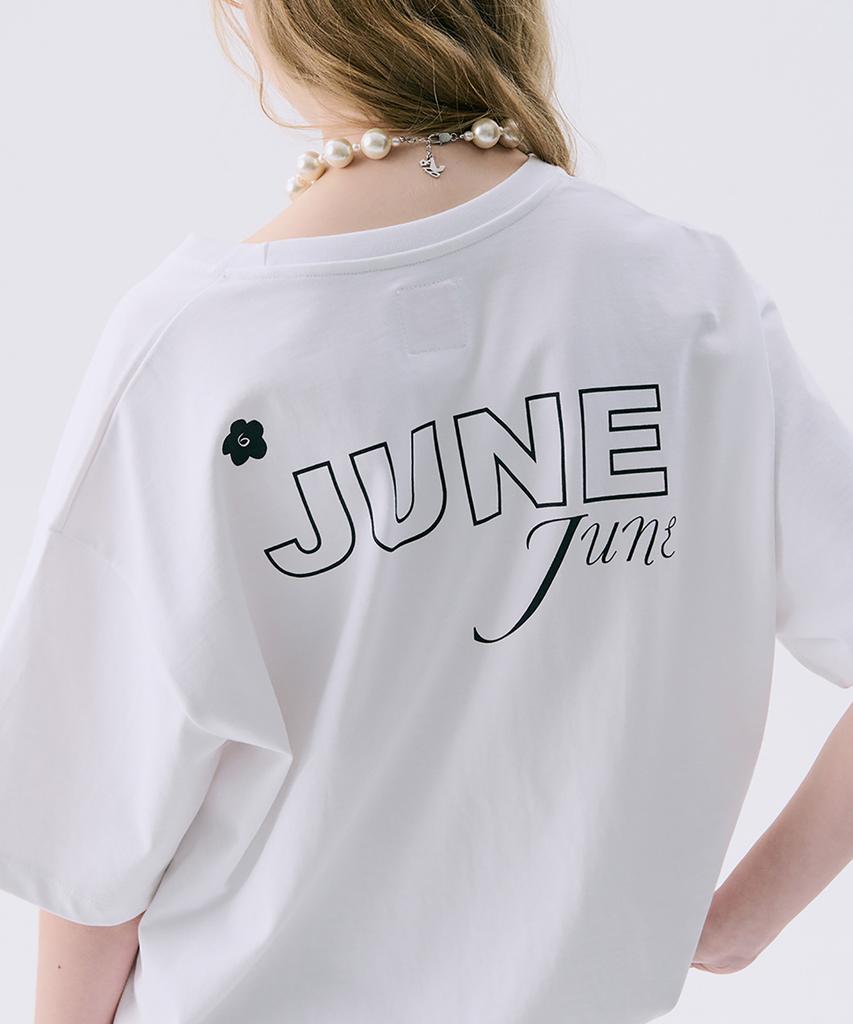 JUNEJUNE SPACE Vol11.Basic Logo T_White(Vol11.Basic Logo T_White)