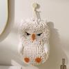 Hanging Owl Chenille Hand Towel Soft Funny Hand Towel New Chenille Towel