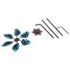 Decorative Butterfly Spinner Night Glow Spinner 1 Piece Butterfly Garden Decor Easy Installation Sturdy Metal Construction