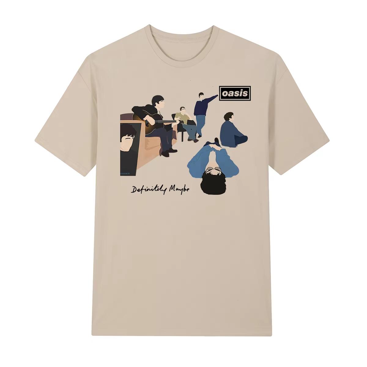

Oasi Live 25 Tour Vintage T-shirt Rock Band Cotton British Music Albums Men T Shirt New Tee Tshirt Womens Tops Oversize Tees 4XL