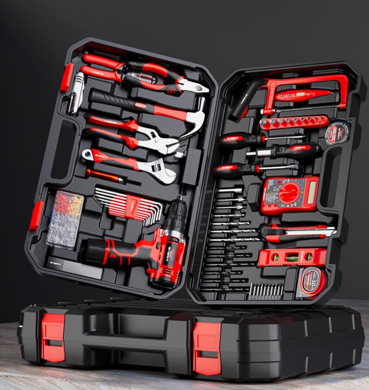 Cordless Hand Tools Kit Repair Electrical Power Combination Tool Box Hardware Hand Wrench Tool Box Car Repair Kit Case