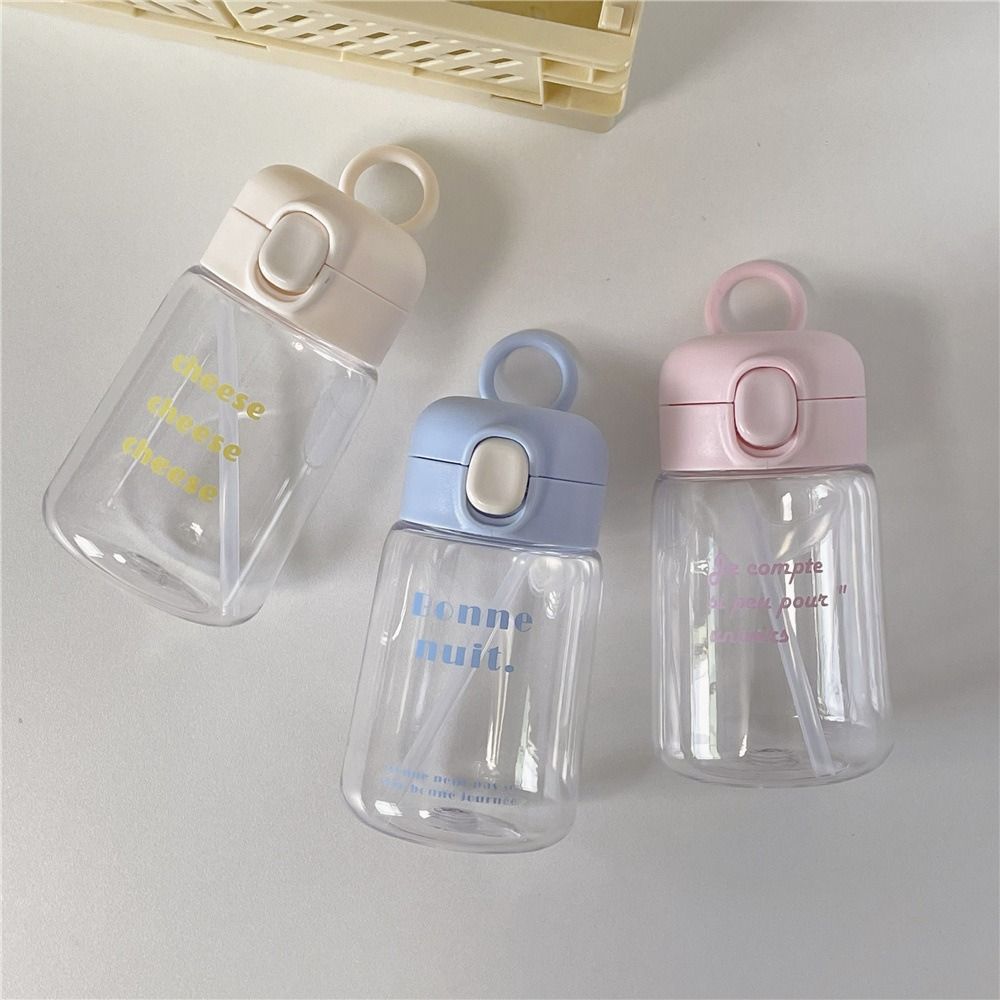 400ML Kids Sippy Cup Straws and Lids Beverage Cups Creative Water Bottles  Toddlers Feeding