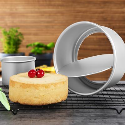 1 Pcs Non-Stick 2-Inch Round Mini Cake Pan with Removable Bottom - Perfect for Cheesecakes, Bread, Pizza, Chiffon, and Fondant - DIY Cooking Tool