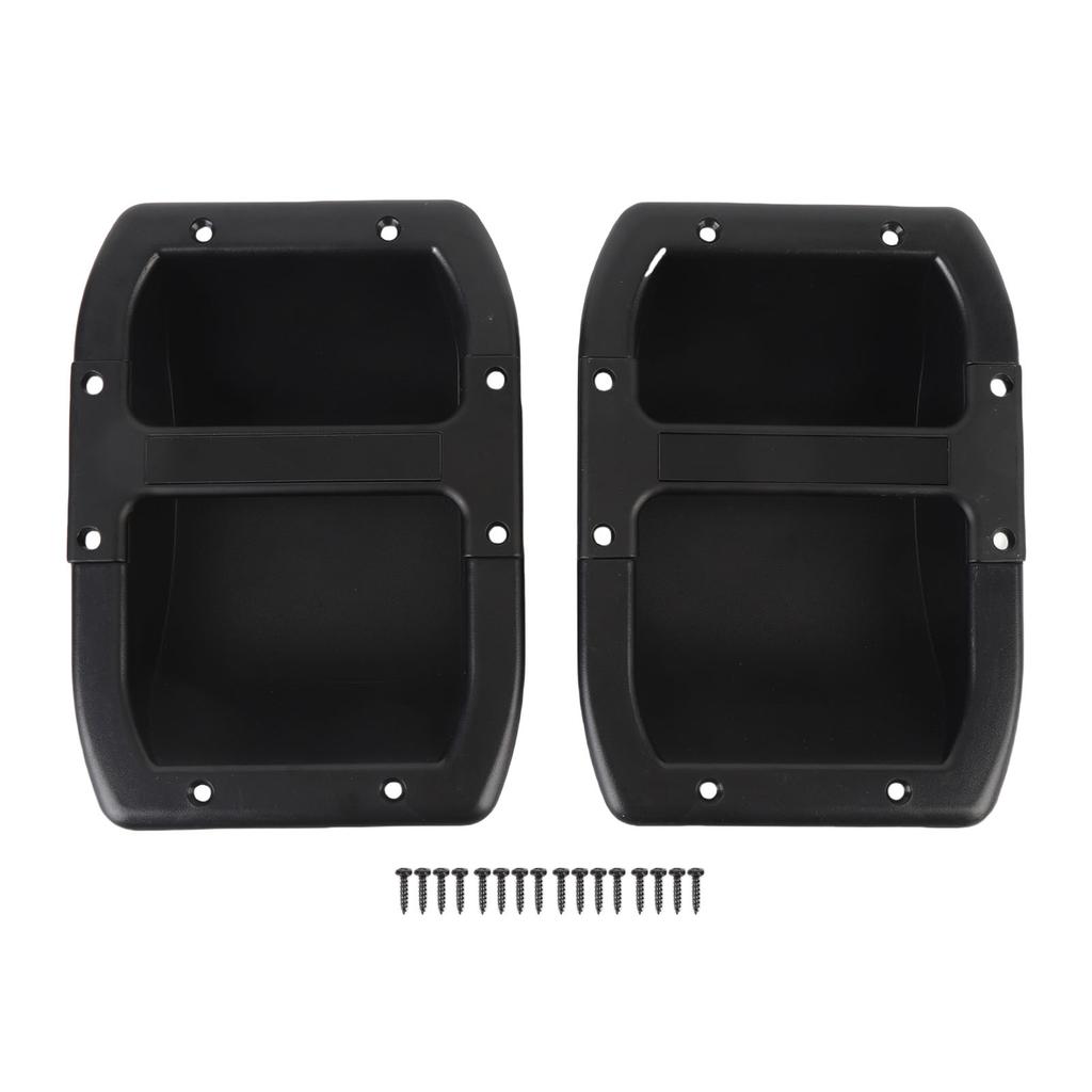 2PCS Speaker Cabinet Handles ABS Aluminum Rubber Speaker Carry Grasp Replacement Handle for PA DJ Speakers