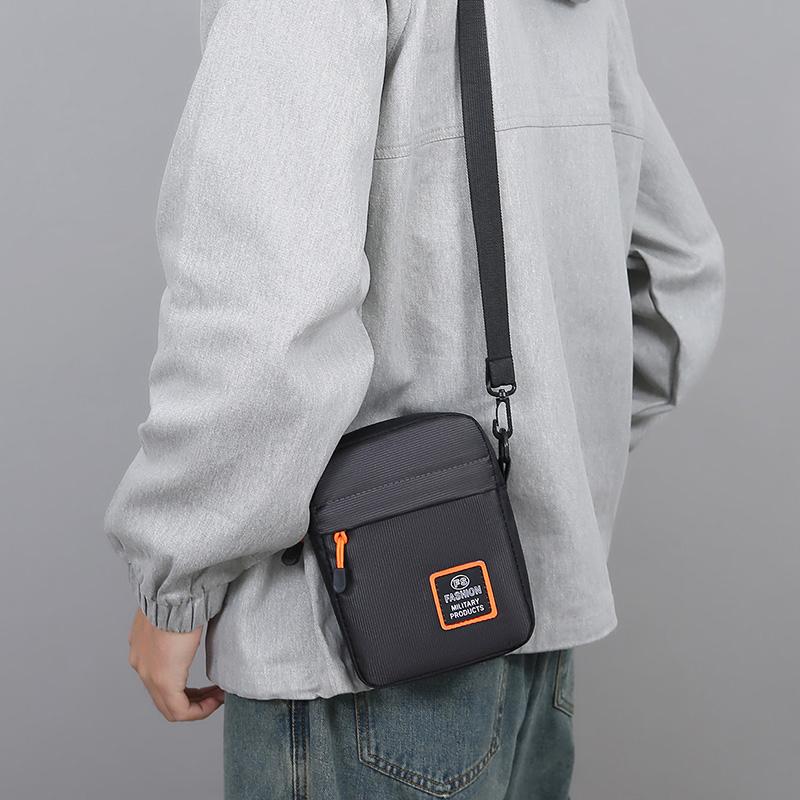 Men's Waterproof Casual Shoulder Bag Multi-Functional Outdoor Crossbody Bag Phone Bag